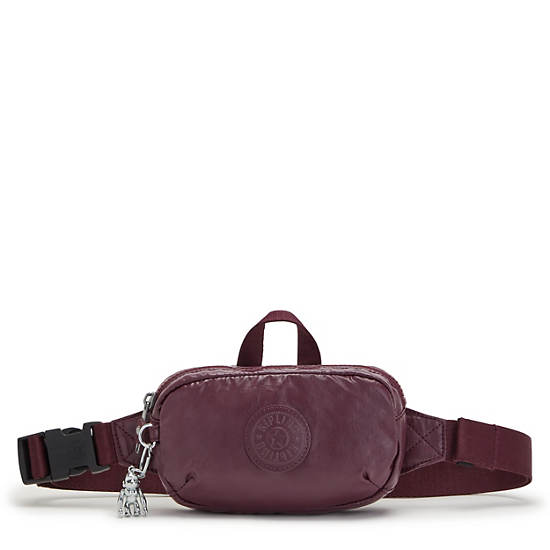 Cangurera Kipling Alys Metallic Vino | MX 1002PJ